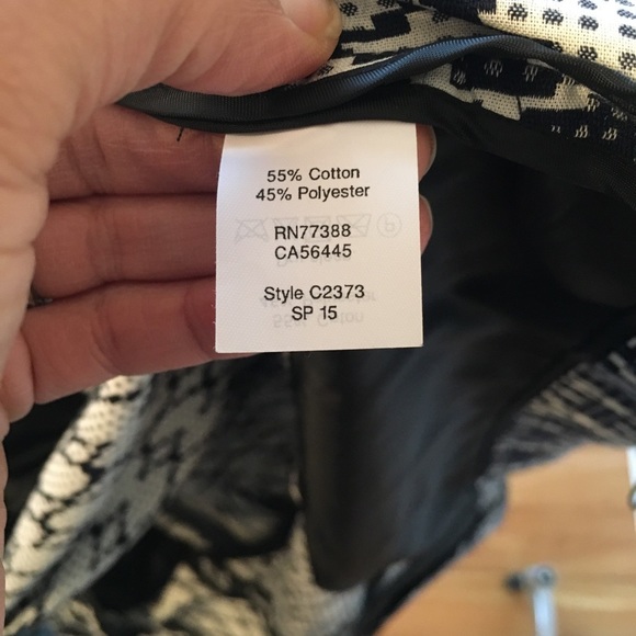 J Crew blue geometric print jacket small - Picture 7 of 7